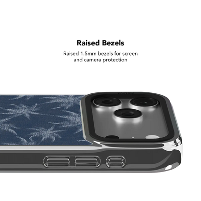 Denim Tree | Blue Patterned iPhone Case