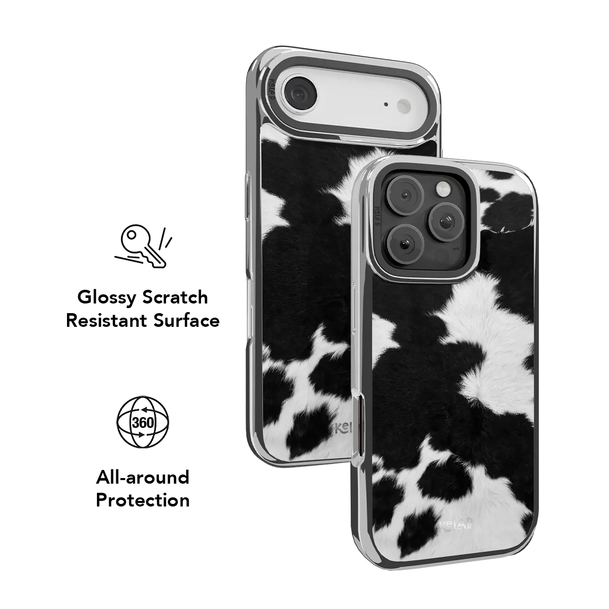 Cow Bell | Black & White iPhone Case