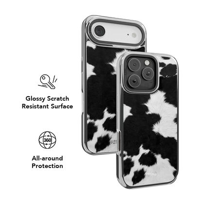 Cow Bell | Black & White iPhone Case