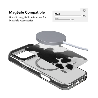 Cow Bell | Black & White iPhone Case