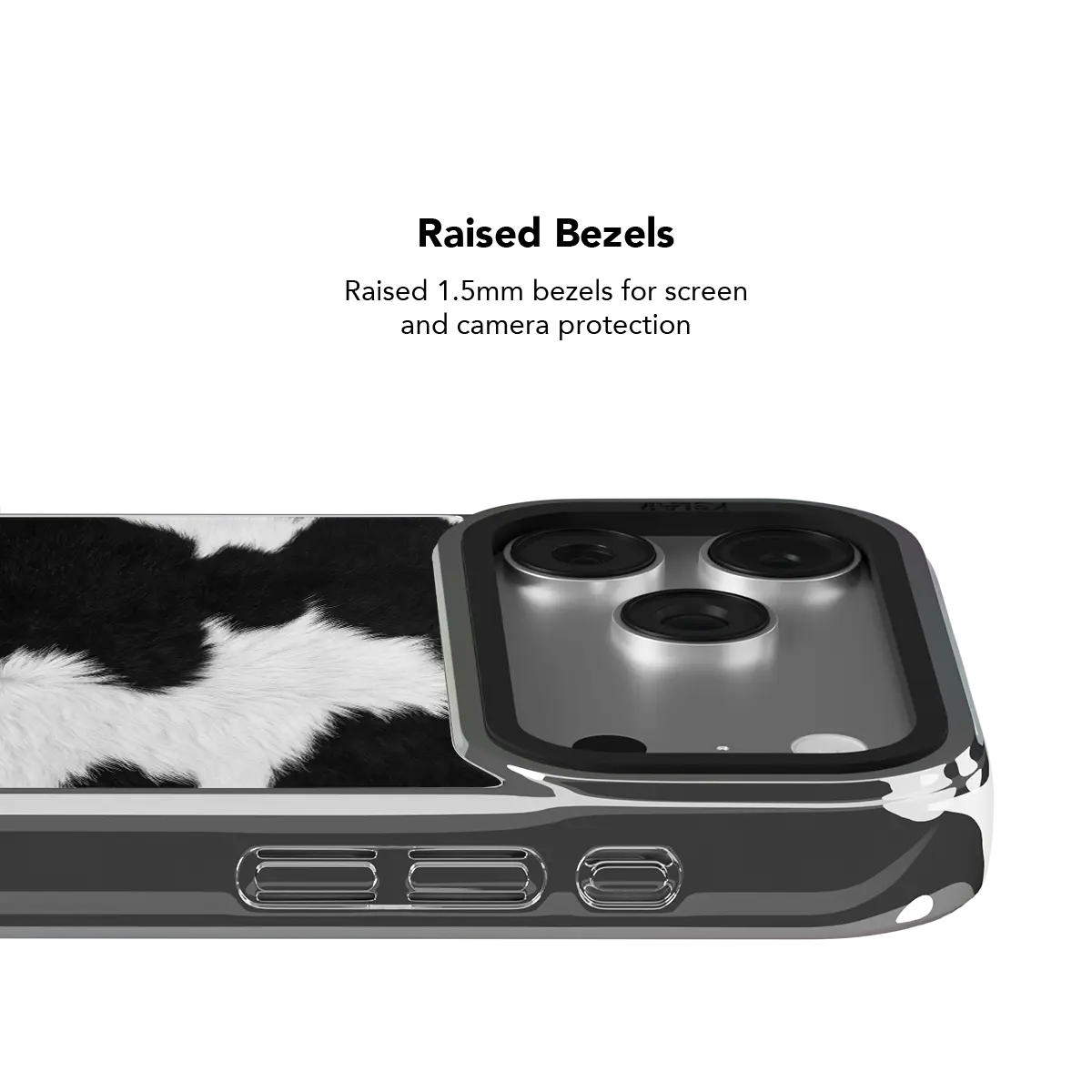 Cow Bell | Black & White iPhone Case