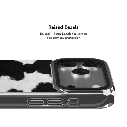 Cow Bell | Black & White iPhone Case