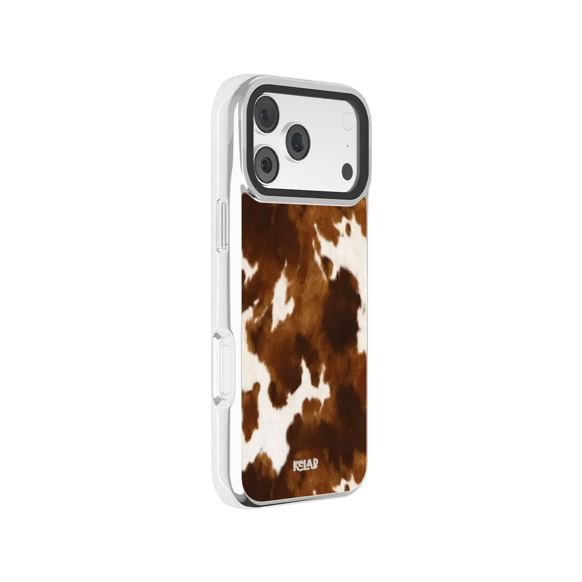 Milk & Mahogany | Brown Cow Print iPhone Case