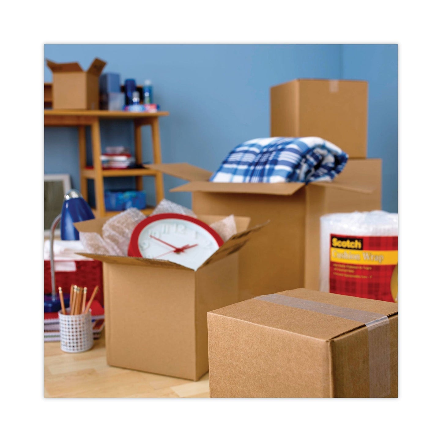 Scotch 3850 Heavy-Duty Packaging Tape with Dispenser, 1.5" Core, 1.88" x 66.66 ft, Clear