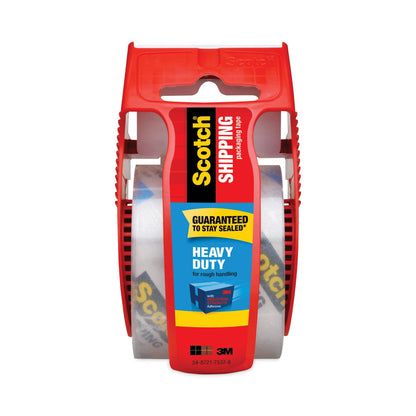 Scotch 3850 Heavy-Duty Packaging Tape with Dispenser, 1.5" Core, 1.88" x 66.66 ft, Clear