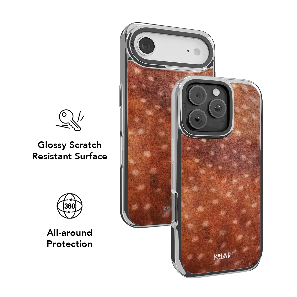 Midnight Fawn | Burnt Orange iPhone Case