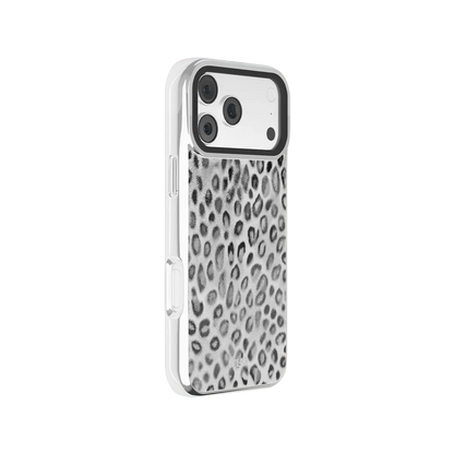 Platinum Predator | Silver Cheetah Print iPhone Case
