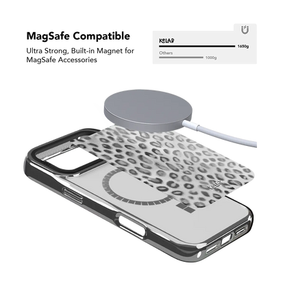 Platinum Predator | Silver Cheetah Print iPhone Case