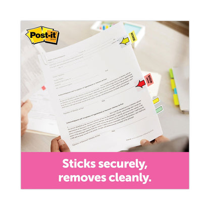 Post-it High Volume Flag Dispenser, "Sign Here", Red, 200 Flags/Dispenser