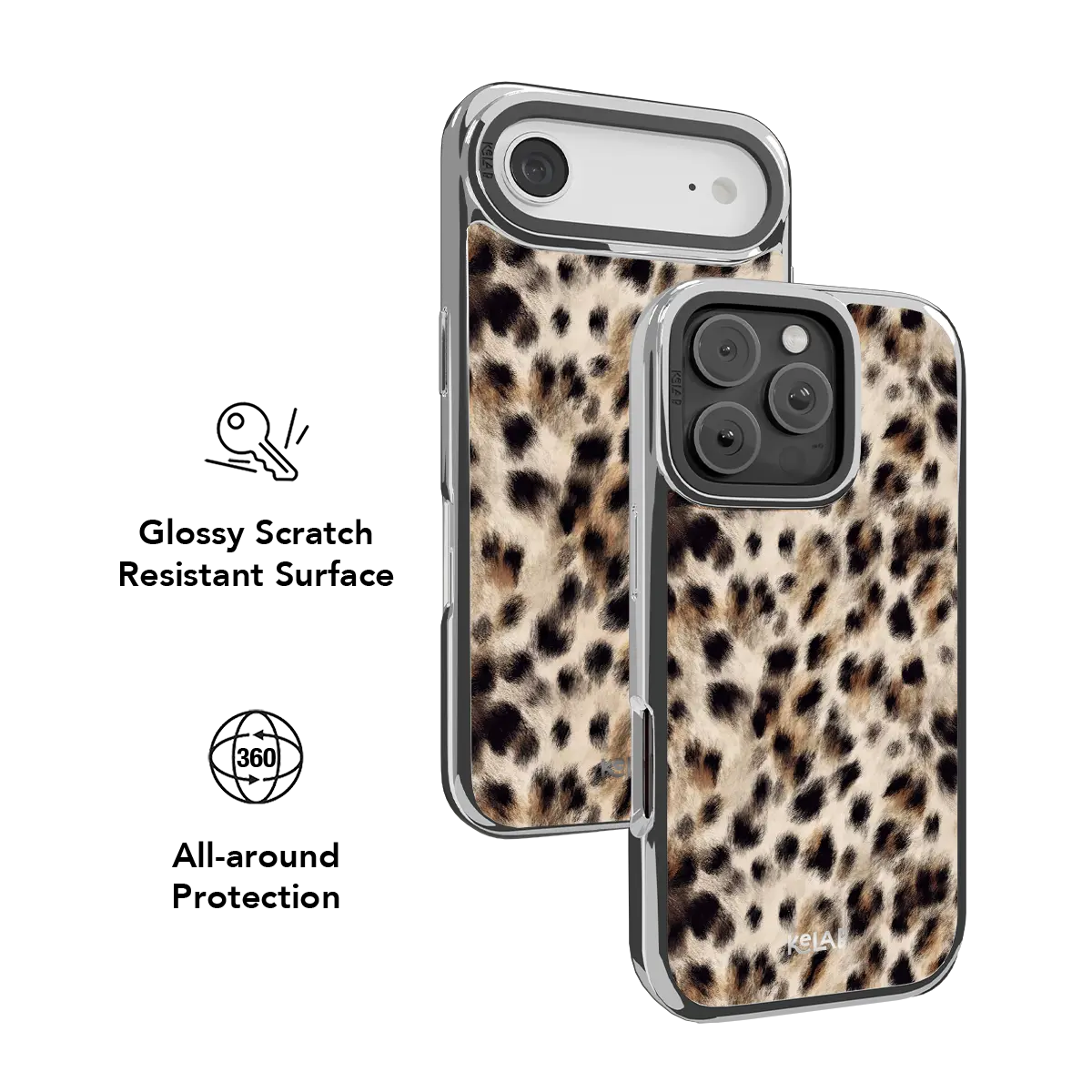 Arctic Aristocrat | Cheetah Print iPhone Case