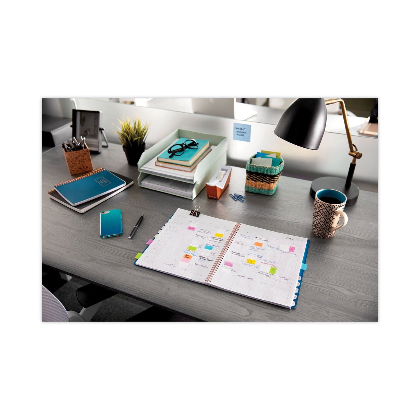 Post-it Standard Page Flags in Dispenser, Purple, 50 Flags/Dispenser, 2 Dispensers/Pack