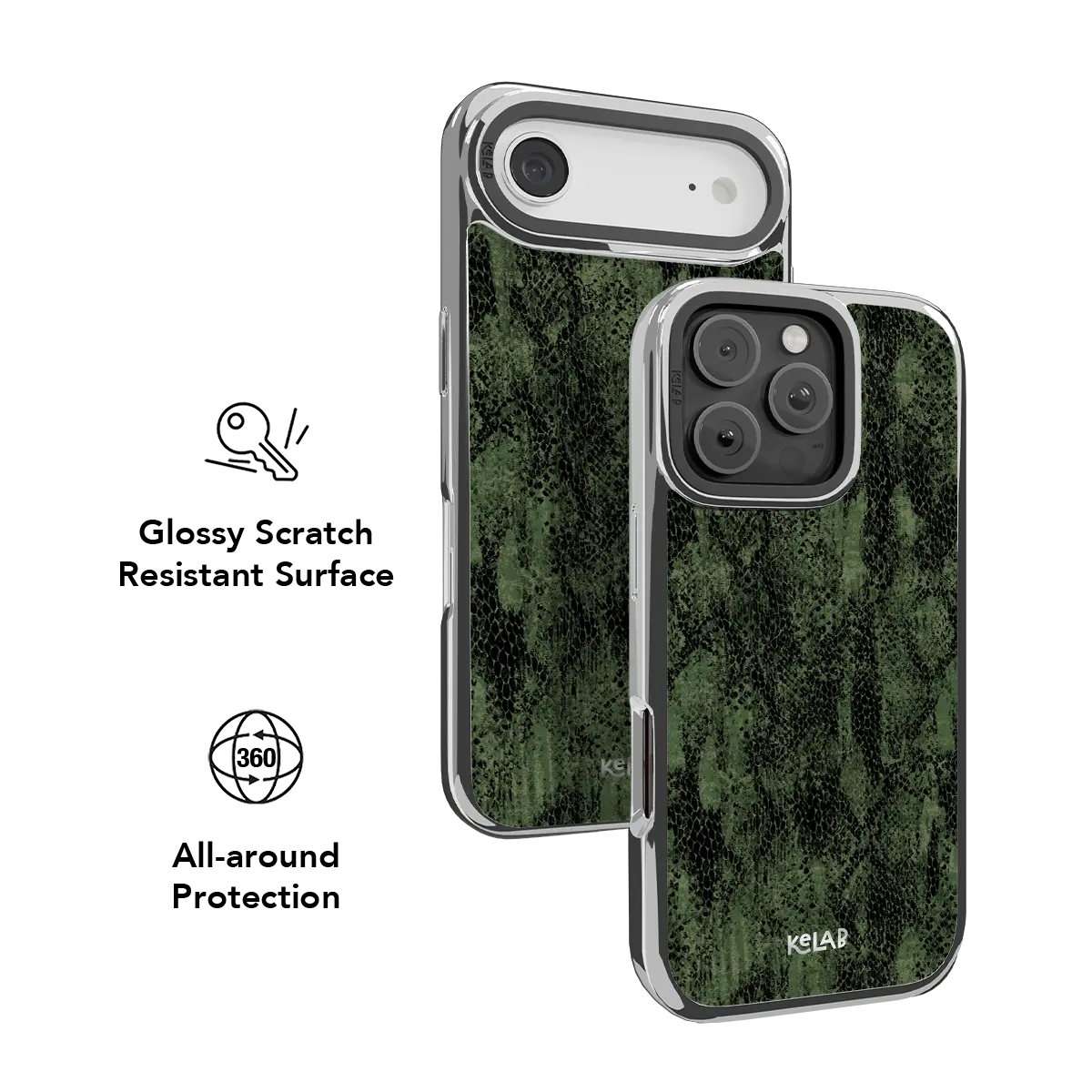 Emerald Python | Olive Snakeskin iPhone Case
