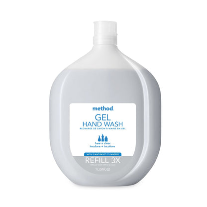 Method Gel Hand Wash Refill Tub, Fragrance-Free, 34 oz Tub