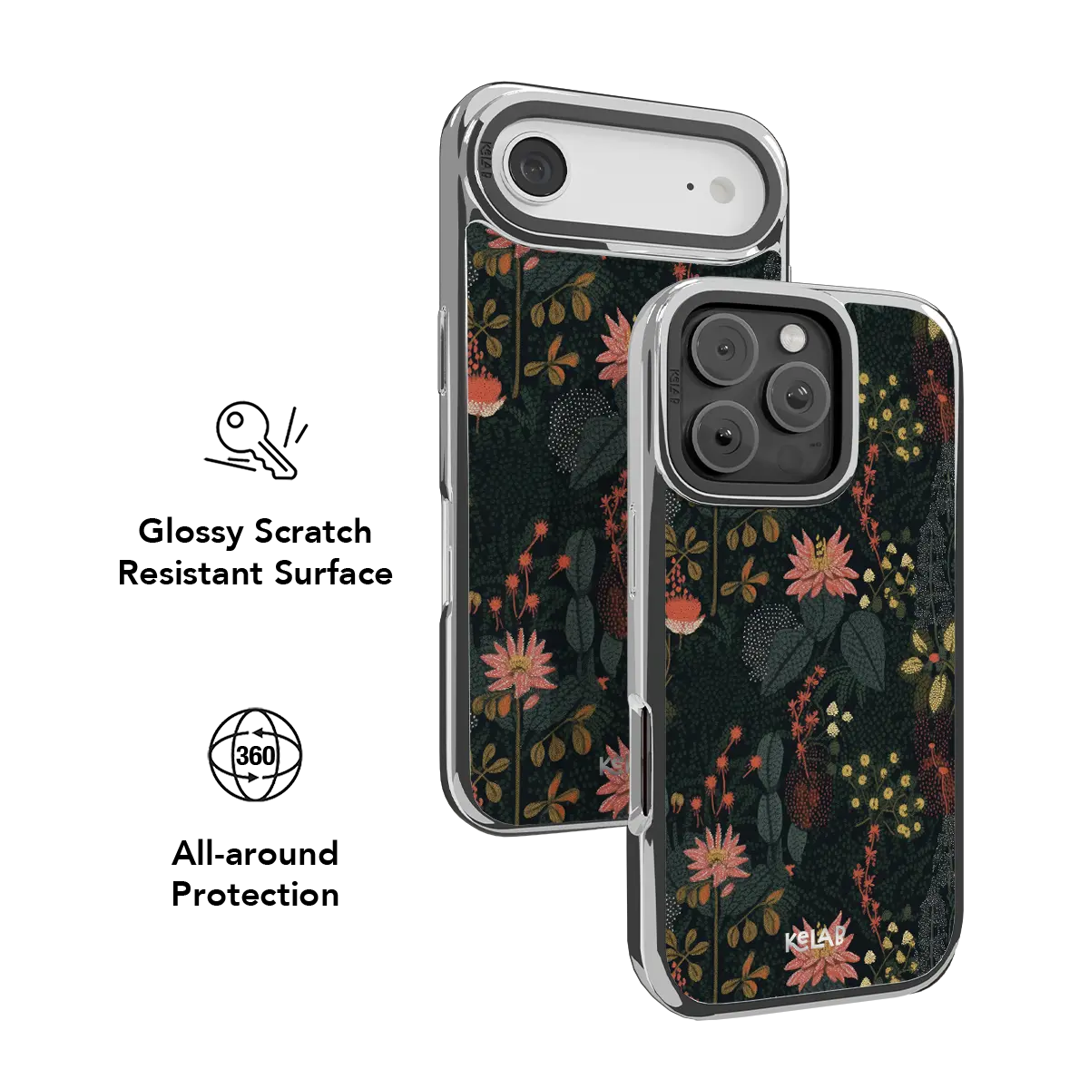 Starlit Botanica | Dark Academia Floral iPhone Case