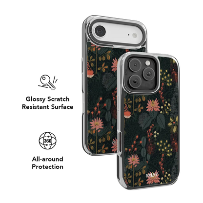 Starlit Botanica | Dark Academia Floral iPhone Case
