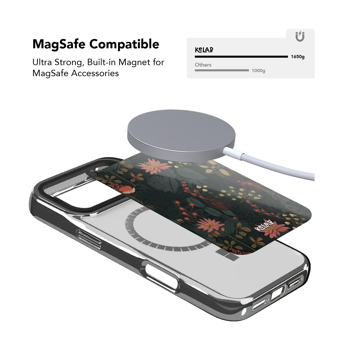 Starlit Botanica | Dark Academia Floral iPhone Case