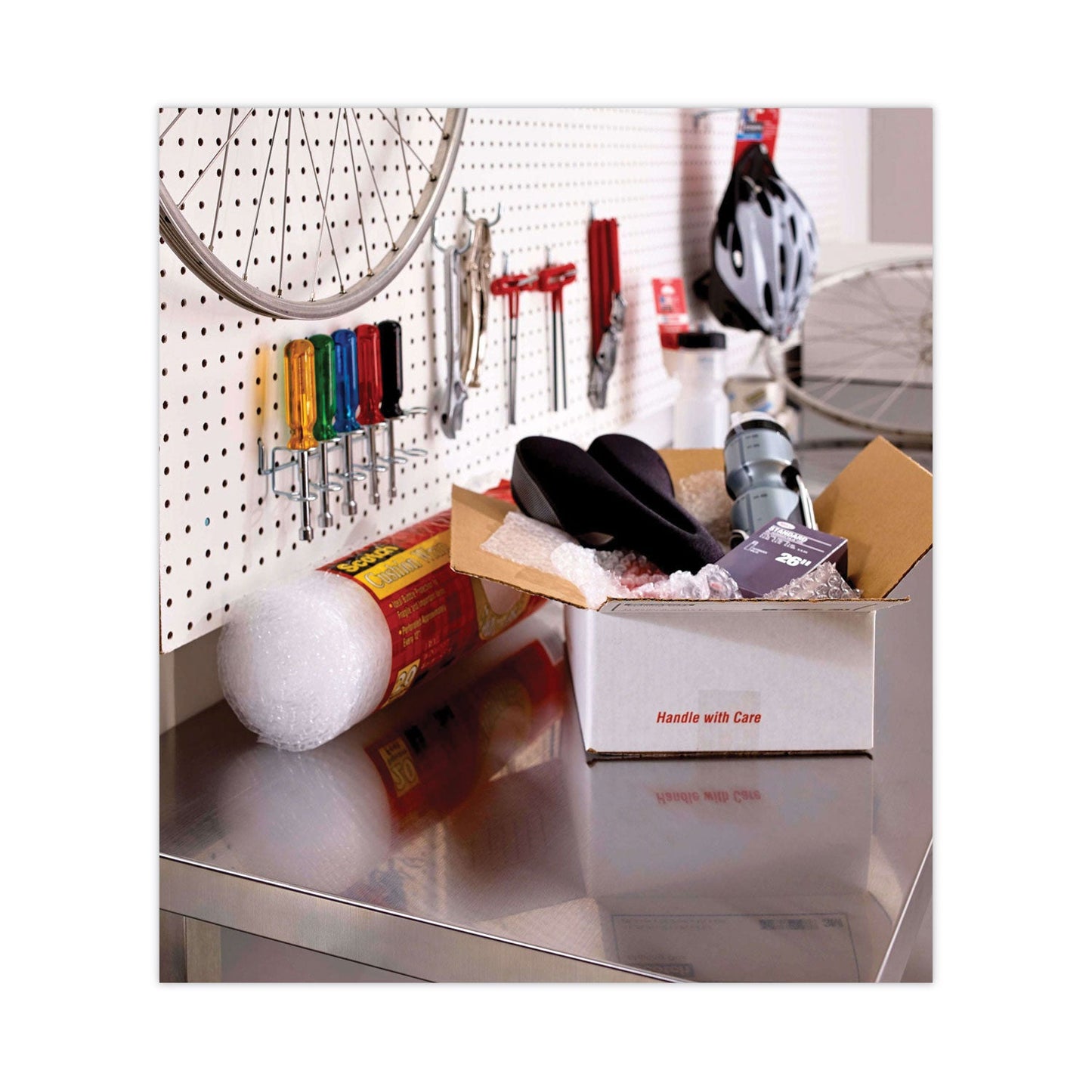 Scotch 3750 Commercial Grade Packaging Tape with Dispenser, 3" Core, 1.88" x 54.6 yds, Clear, 48/Pack