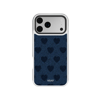 Indigo Crush | Denim Heart Y2K iPhone Case