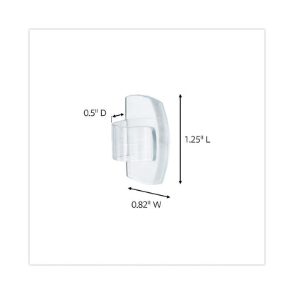 Command All Weather Hooks and Strips, Plastic, Small, 16 Clips and 20 Strips/Pack