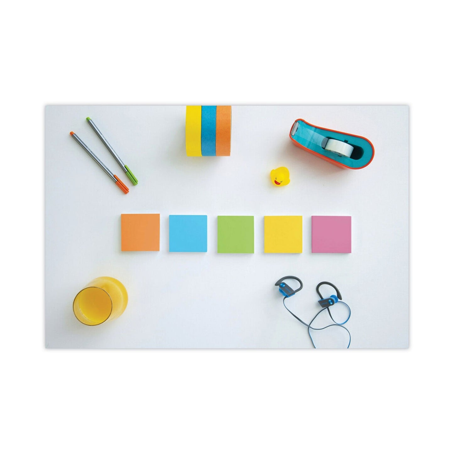 Post-it Pads in Energy Boost Collection Colors, 3" x 3", 90 Sheets/Pad, 24 Pads/Pack