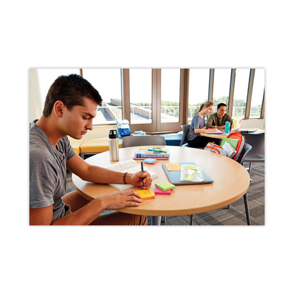 Post-it Pads in Energy Boost Collection Colors, 3" x 3", 90 Sheets/Pad, 24 Pads/Pack