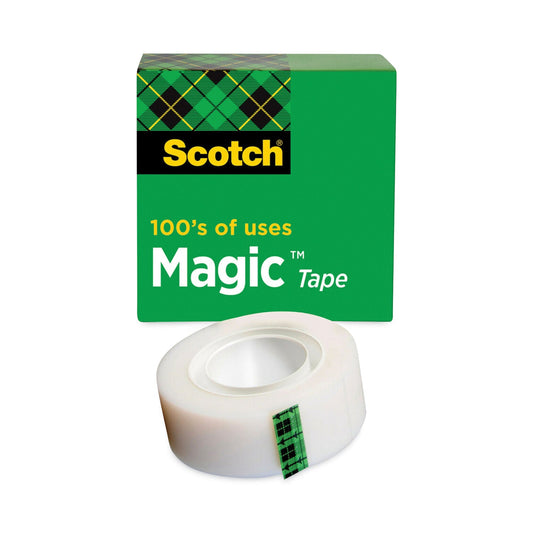 Scotch Magic Tape Refill, 1" Core, 0.75" x 36 yds, Clear