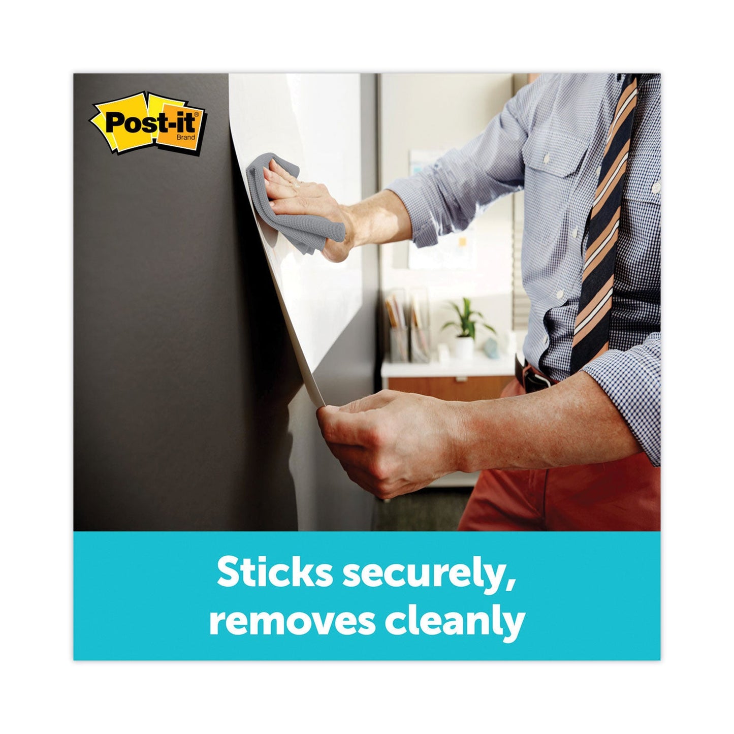 Post-it Dry Erase Surface with Adhesive Backing, 96" x 48", White
