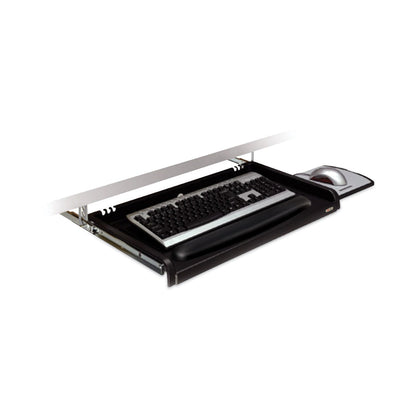3M Under Desk Keyboard Drawer, 23w x 14d, Black