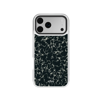 Obsidian Vein | Abstract Black Marble iPhone Case