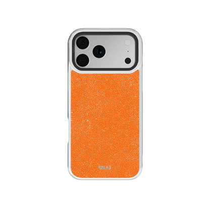 Tangerina | Stipple Electric Orange iPhone Case