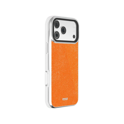 Tangerina | Stipple Electric Orange iPhone Case