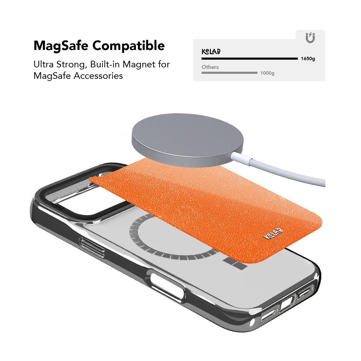 Tangerina | Stipple Electric Orange iPhone Case
