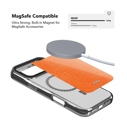 Tangerina | Stipple Electric Orange iPhone Case