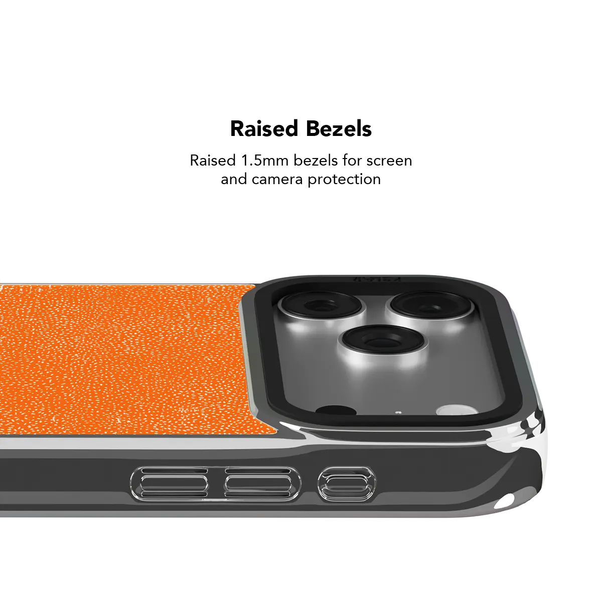 Tangerina | Stipple Electric Orange iPhone Case