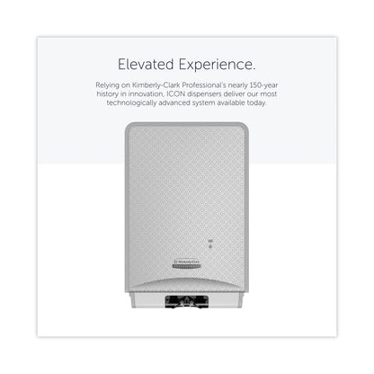 Kimberly-Clark Professional* ICON Automatic Soap and Sanitizer Dispenser, 1.2 L, 8.06 x 14.18 x 4.75, Silver Mosaic