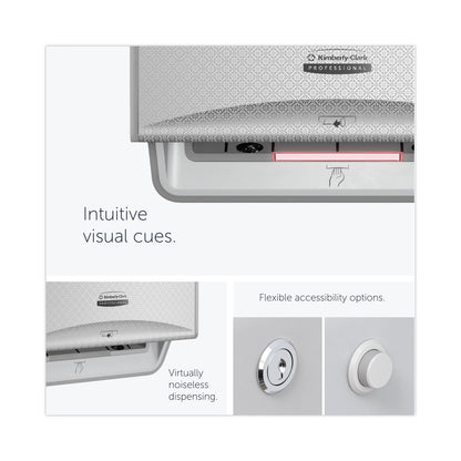 Kimberly-Clark Professional* ICON Automatic Roll Towel Dispenser, 20.12 x 16.37 x 13.5, Silver Mosaic
