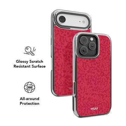 Velvet Vandal | Red Camo Pattern iPhone Case