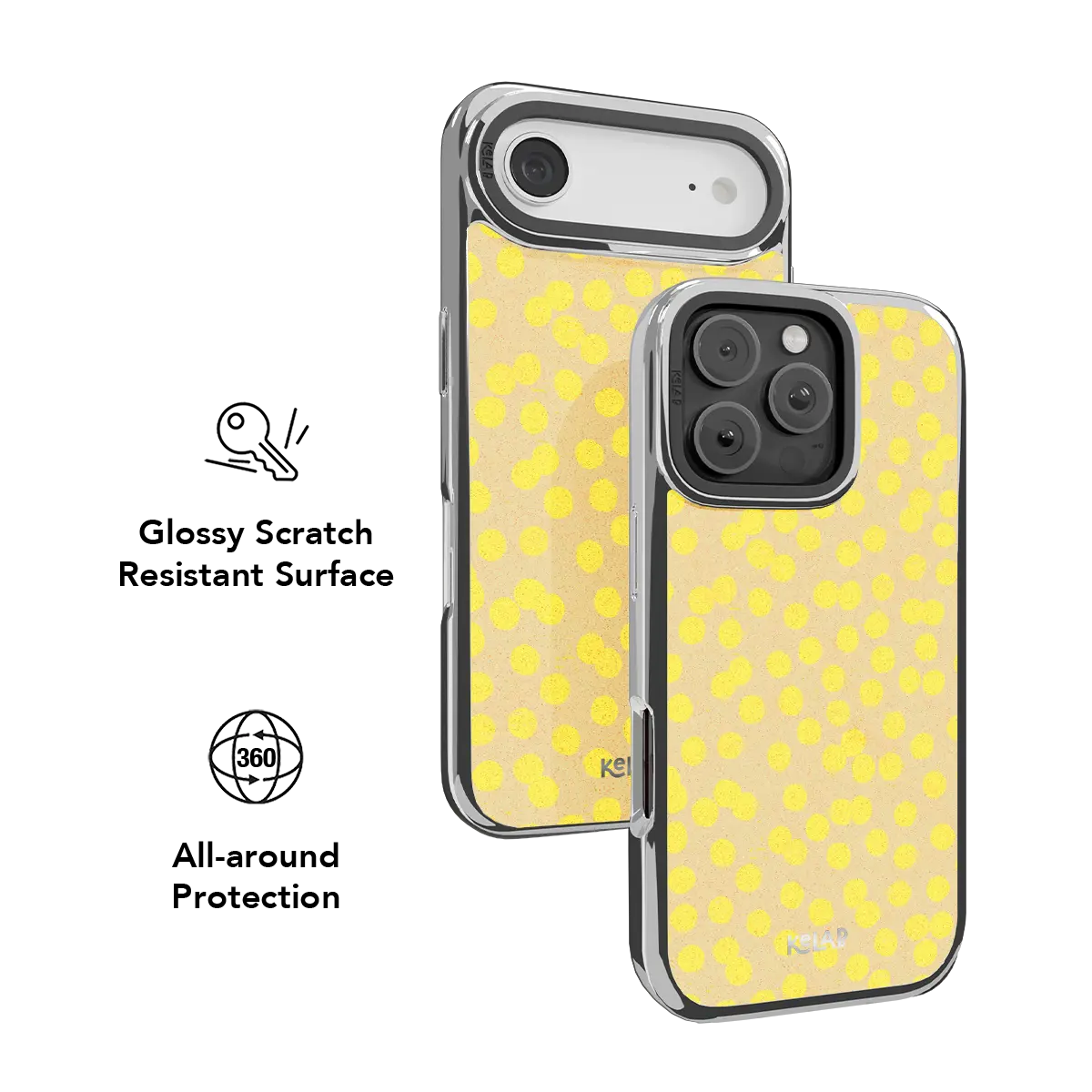 Lemon Drop | Yellow Dotted iPhone Case