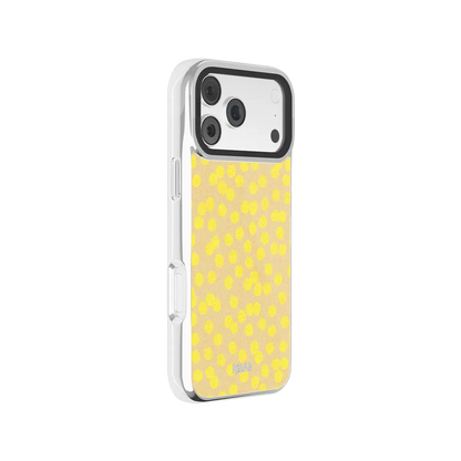 Lemon Drop | Yellow Dotted iPhone Case