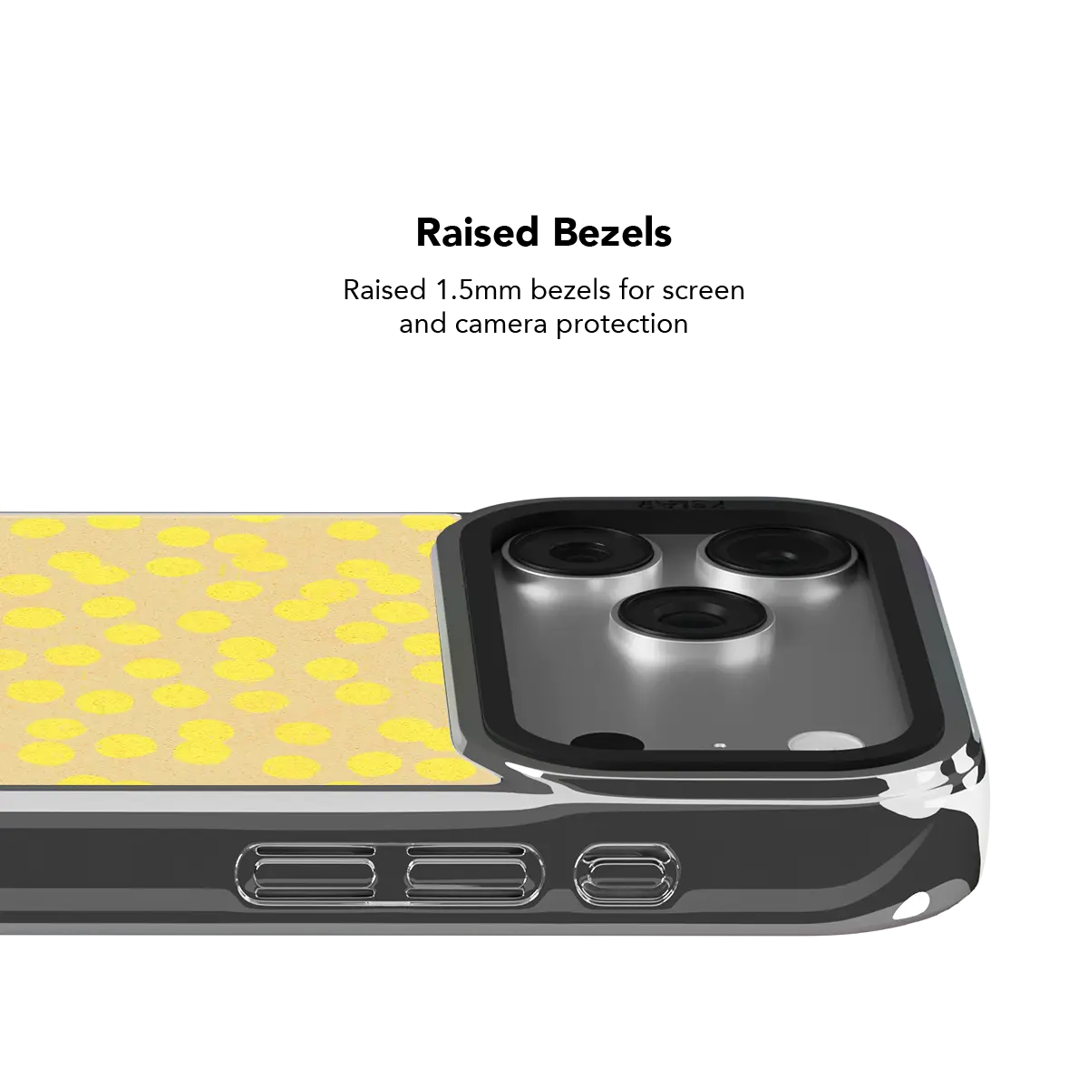 Lemon Drop | Yellow Dotted iPhone Case