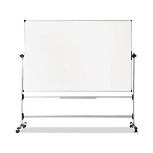 MasterVision Earth Silver Easy Clean Revolver Dry Erase Board,48x70, White, Steel Frame