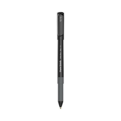 Paper Mate Write Bros. Grip Ballpoint Pen, Stick, Medium 1 mm, Black Ink, Black Barrel, Dozen