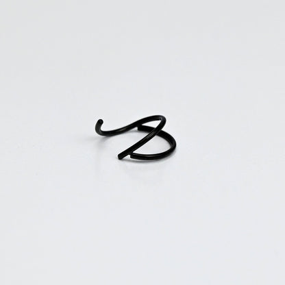 20G 5/16 Black Double Nose Hoop
