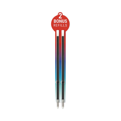 Zebra X-701 Ballpoint Pen, Retractable, Fine 0.7 mm, Black Ink, Black Barrel
