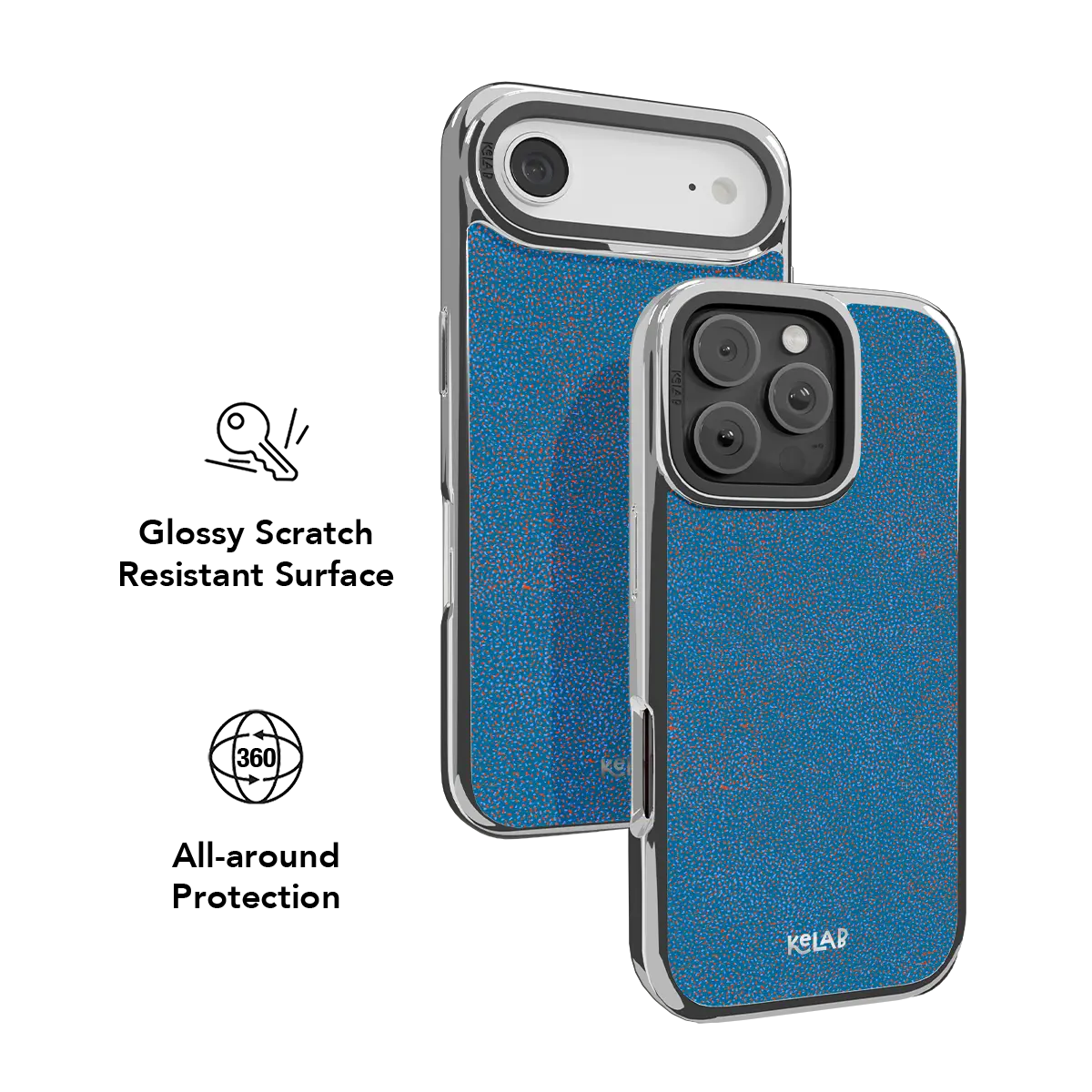 Digital Grain | Blue Micro Dotted iPhone Case