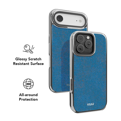 Digital Grain | Blue Micro Dotted iPhone Case