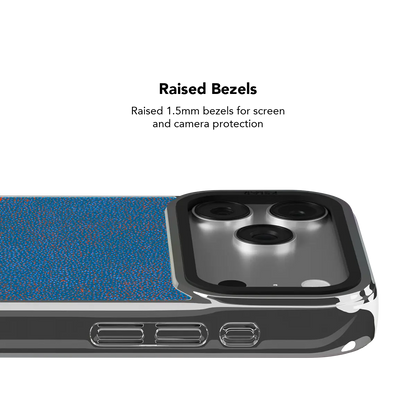 Digital Grain | Blue Micro Dotted iPhone Case