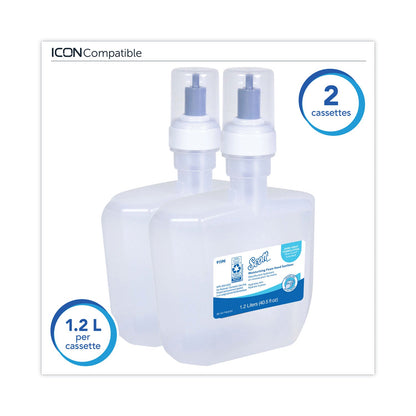 Scott Pro Moisturizing Foam Hand Sanitizer, 1,200 mL Cassette, Fruity Cucumber Scent, 2/Carton