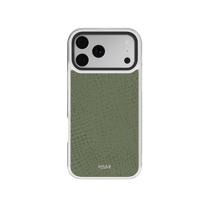 Sage Silk | Sage Green Pebbled Texture iPhone Case