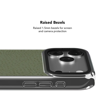 Sage Silk | Sage Green Pebbled Texture iPhone Case